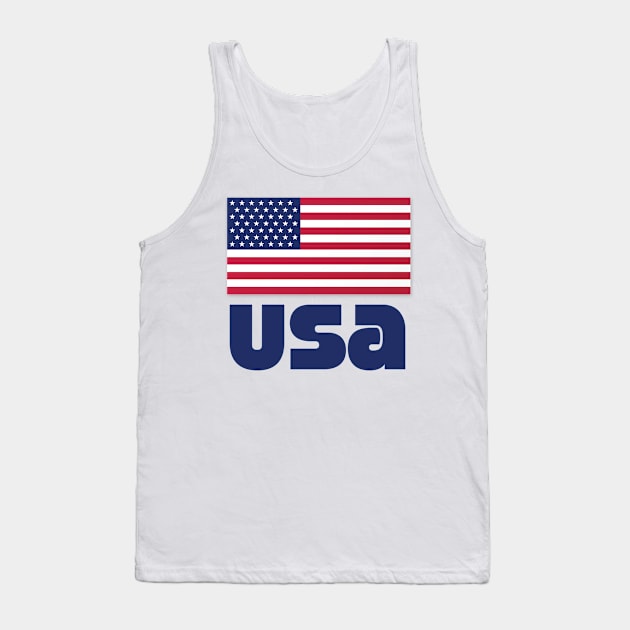 USA Stats and stripes Tank Top by nickemporium1